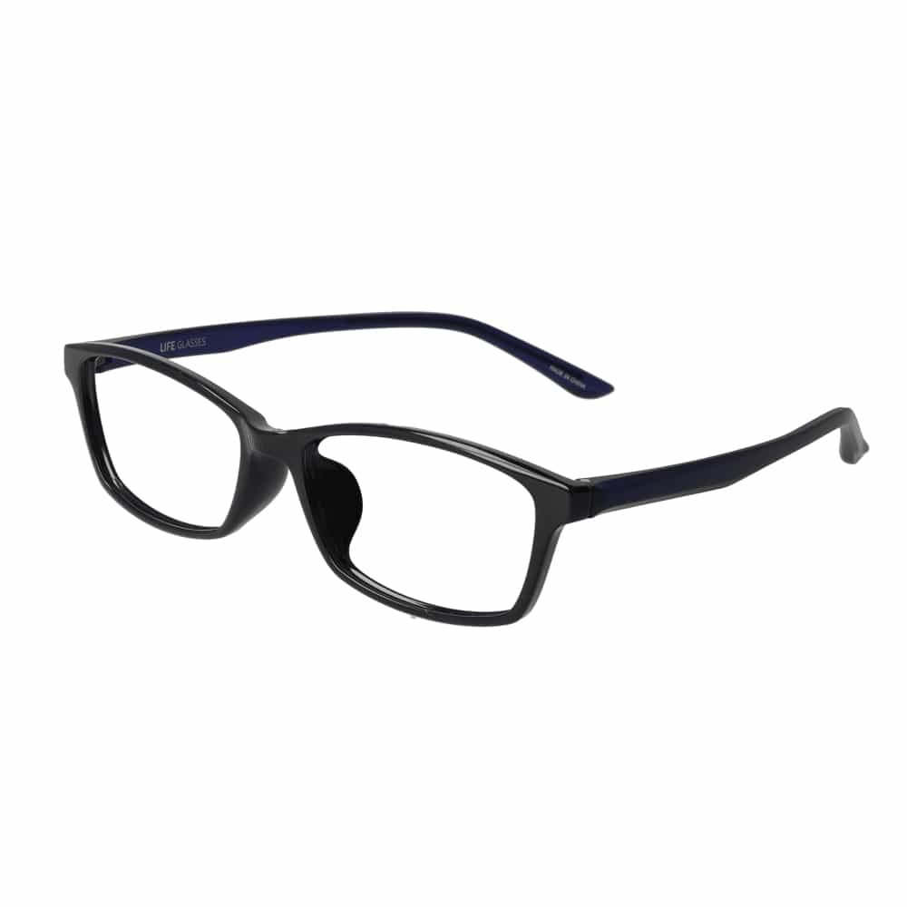 [一般医療機器][特典付]老眼鏡 LE-2001 ブラック/ブルー +1.5 メーカー直送 ▼返品・キャンセル不可[他商品との同時購入不可]