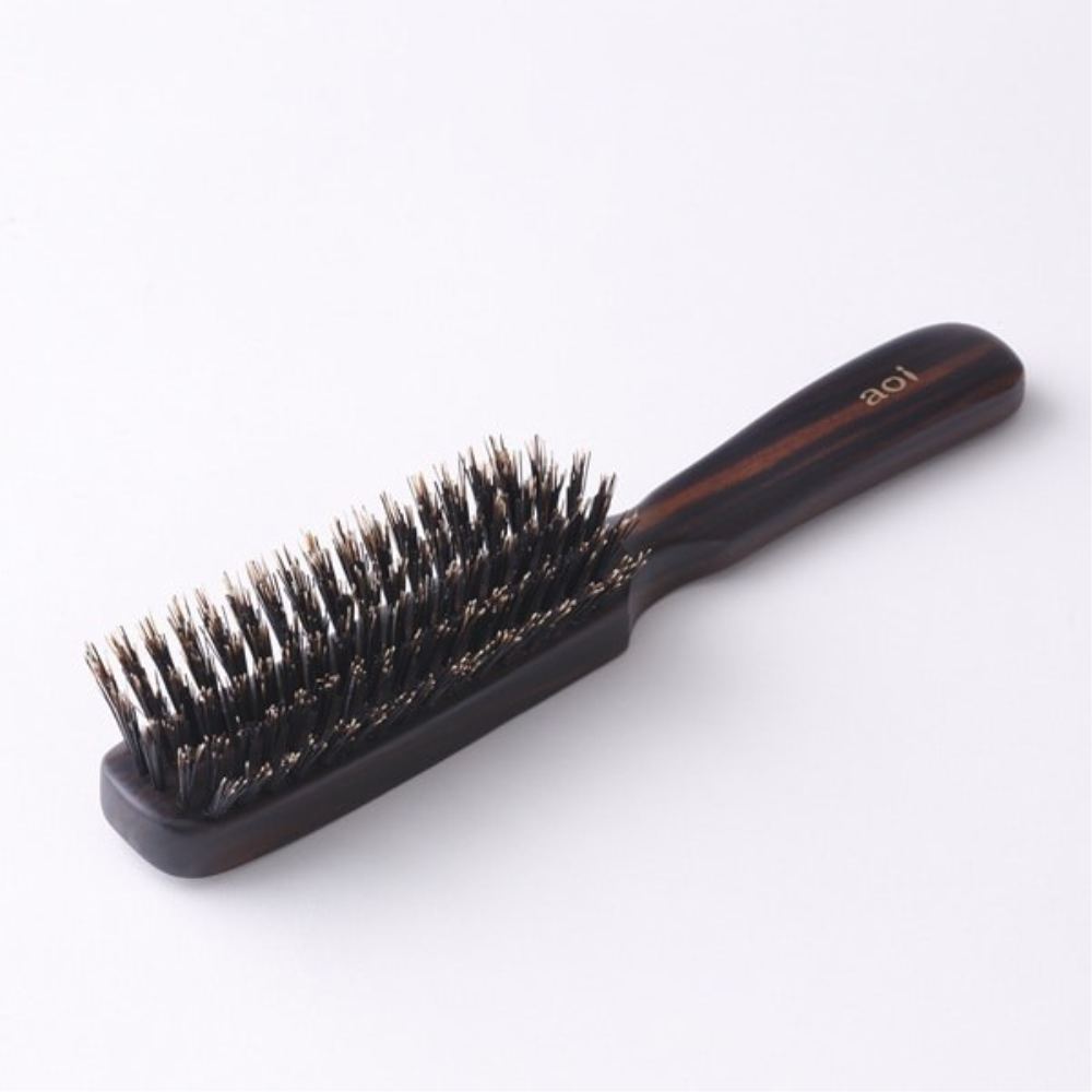 高級猪毛ヘアブラシ 6行 HKS-6 メーカー直送 ▼返品・キャンセル不可【他商品との同時購入不可】