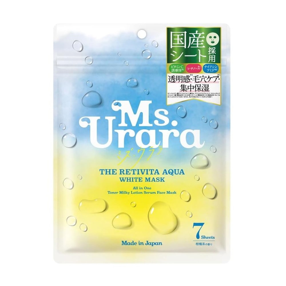 メディテクノソリューションズ Ms.Urara（ミズウララ） THE RETIVITA AQUA WHITE MASK 7枚