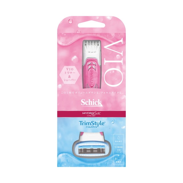 シック ハイドロシルク トリムスタイルホルダー替刃付 替刃1個本体に装着済み