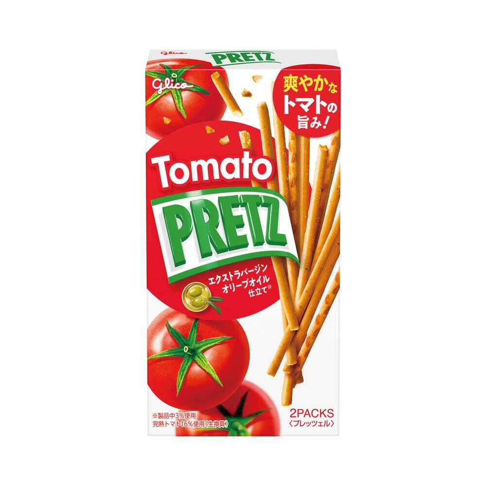 ◆グリコ トマトプリッツ 2袋入り   【10個セット】