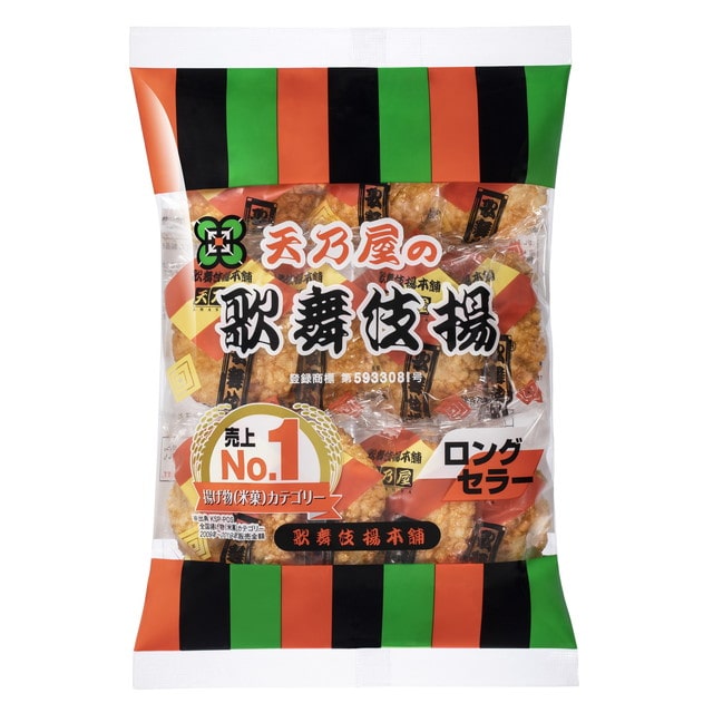◆天乃屋 歌舞伎揚 11枚   [12個セット]