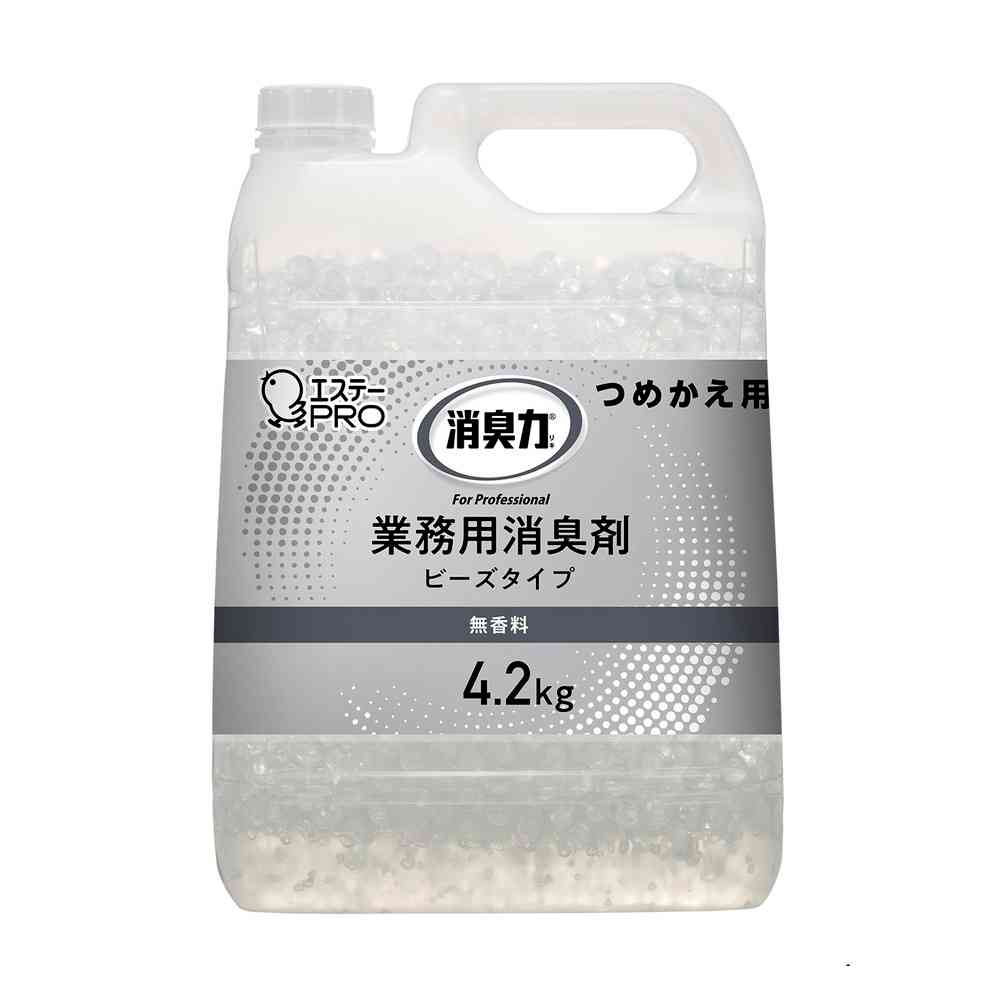 エステー 消臭力業務用 ビーズタイプ 特大つめかえ 無香料 4200g [3個セット]