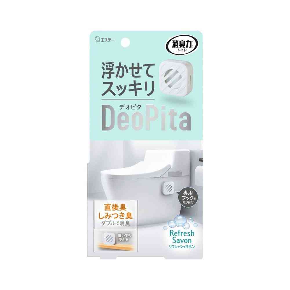 エステー 消臭力 デオピタ トイレ用 本体 リフレッシュサボン 1個