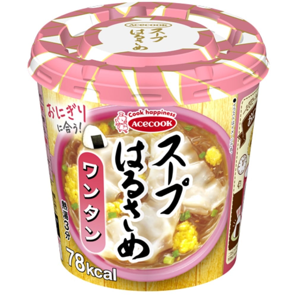 ◆エースコック スープはるさめ ワンタン 22G【6個セット】