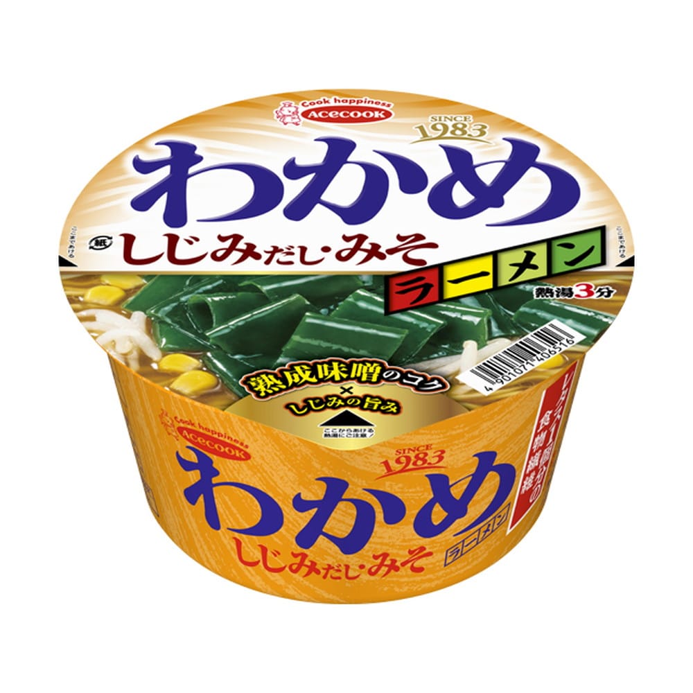 ◆エースコック わかめラーメン しじみだし・みそ 92g   [12個セット]