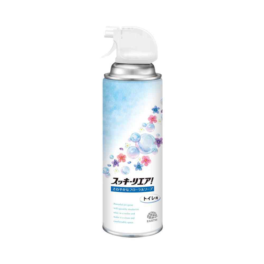 アース製薬 スッキーリエア！ トイレ用 さわやかなフローラルソープ 350ml [3個セット]
