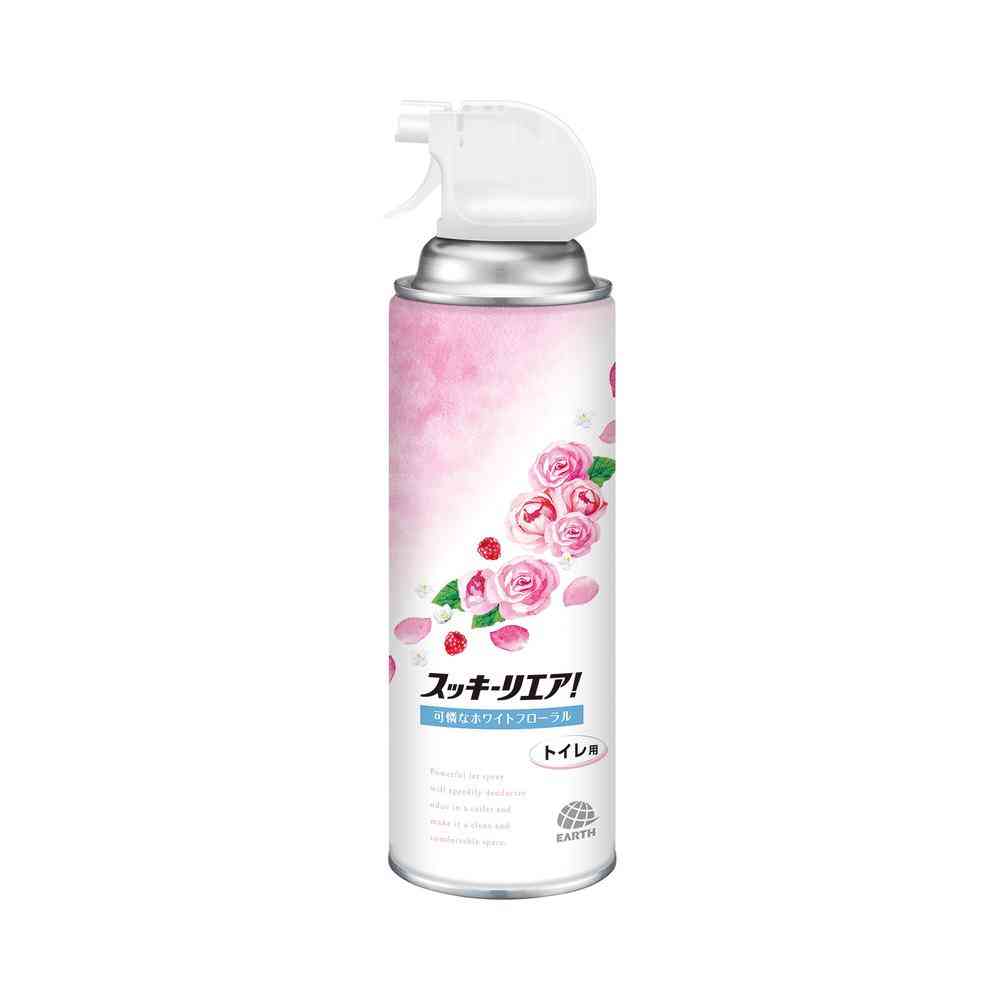 アース製薬 スッキーリエア！ トイレ用 可憐なホワイトフローラル 350ml [3個セット]