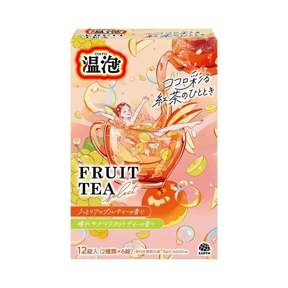 [医薬部外品]アース製薬 温泡 フルーツティーセレクト 12錠入