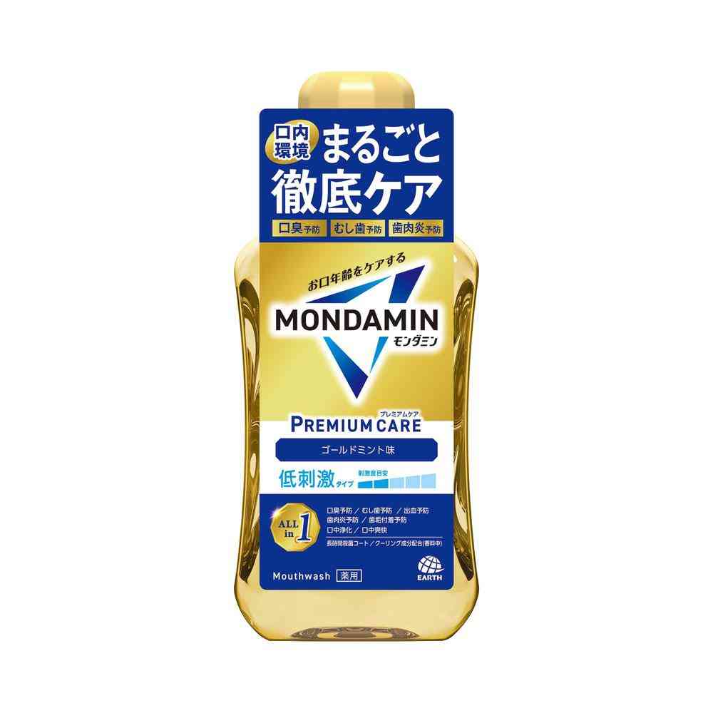 [医薬部外品]アース製薬 モンダミン プレミアムケア ゴールドミント 600ml