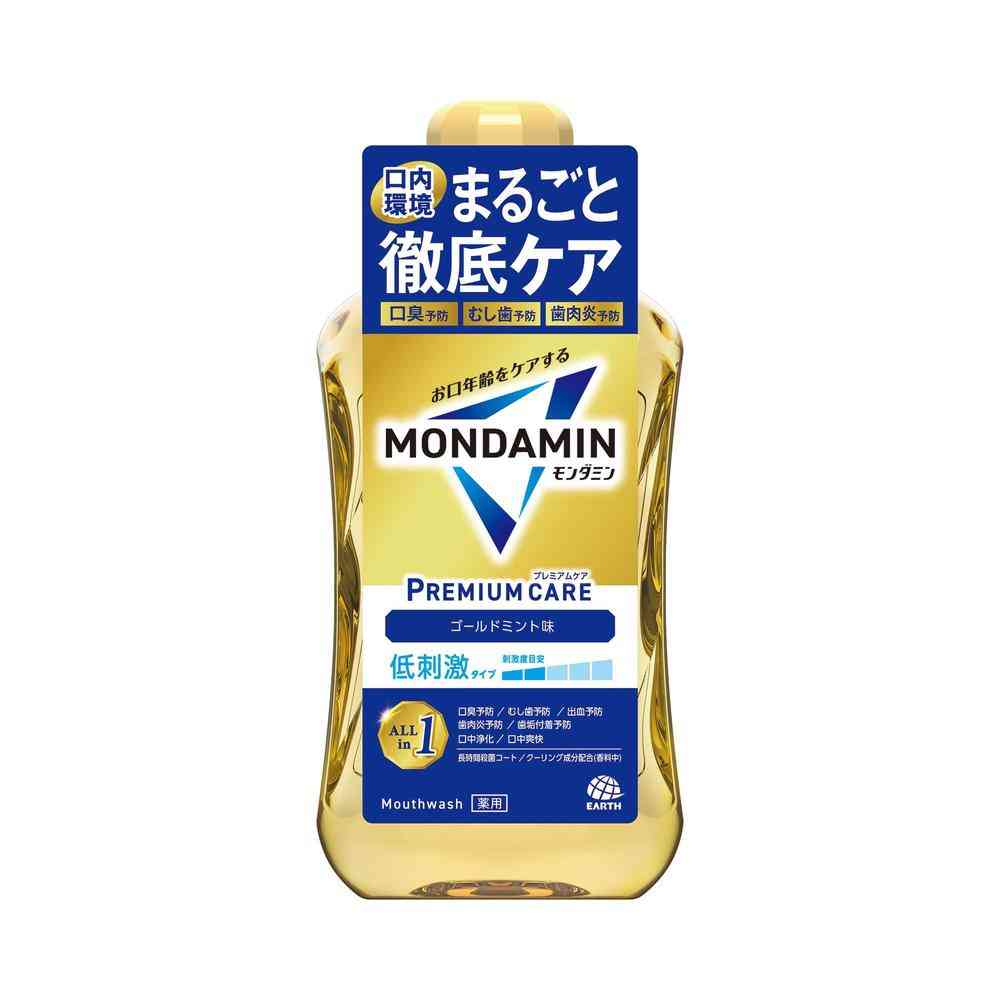 [医薬部外品]アース製薬 モンダミン プレミアムケア ゴールドミント 1000ml