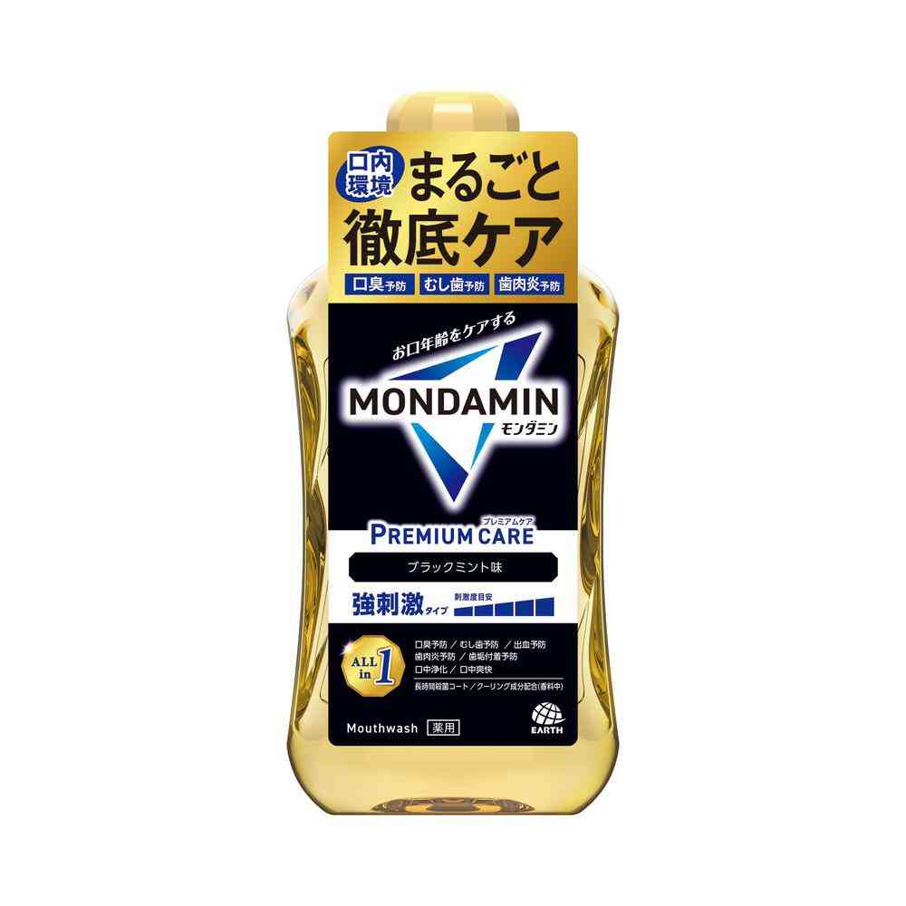 [医薬部外品]アース製薬 モンダミン プレミアムケア ブラックミント 1000ml
