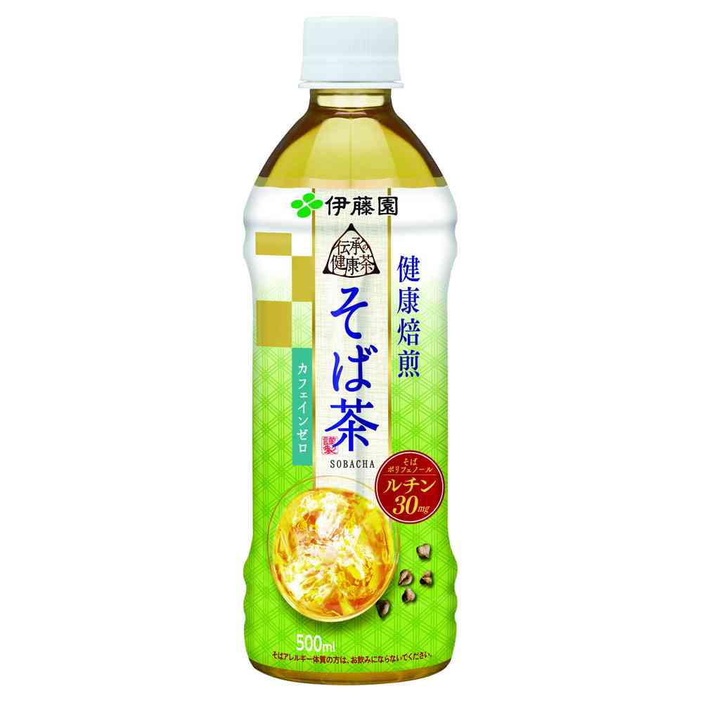 ◆伊藤園 伝承の健康茶そば茶500ml【24個セット】