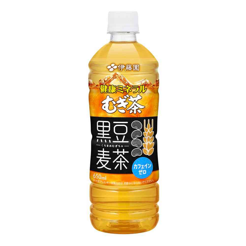◆伊藤園 健康ミネラルむぎ茶 黒豆麦茶 650ml   [24個セット]