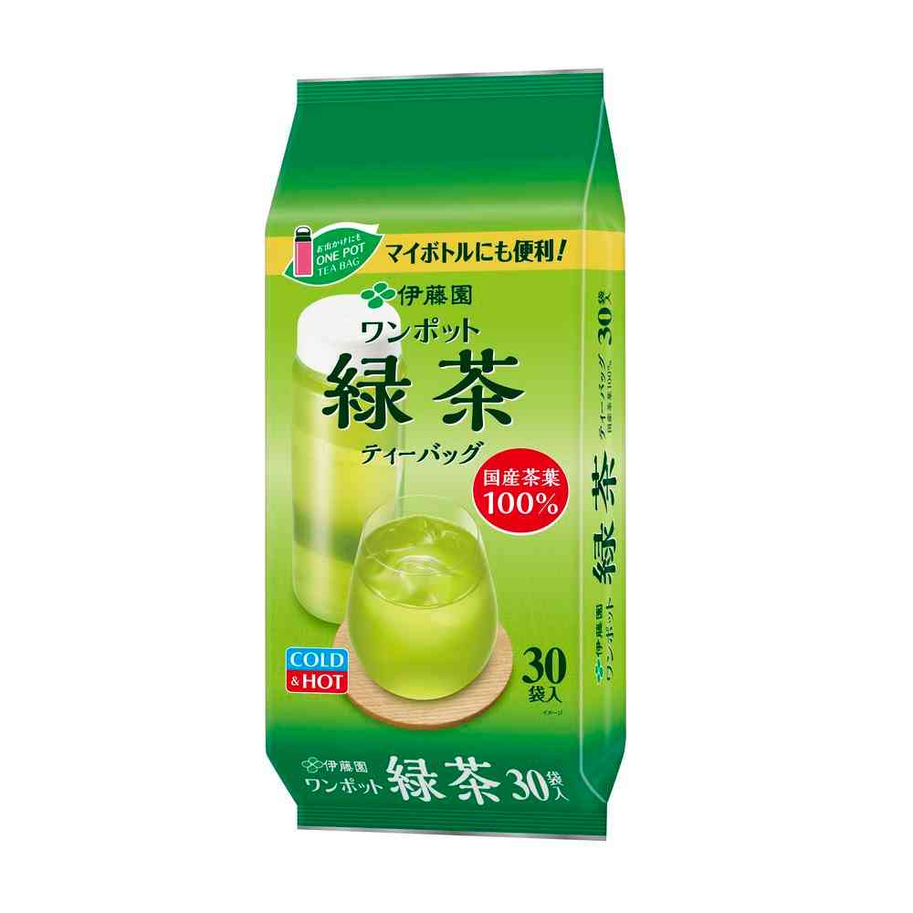 ◆伊藤園 ワンポット エコティーバッグ 抹茶 緑茶 30袋   [5個セット]