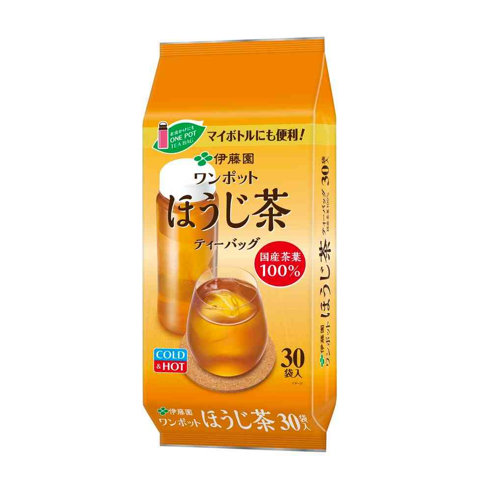 ◆伊藤園 ワンポット エコティーバッグ ほうじ茶 30袋   [5個セット]