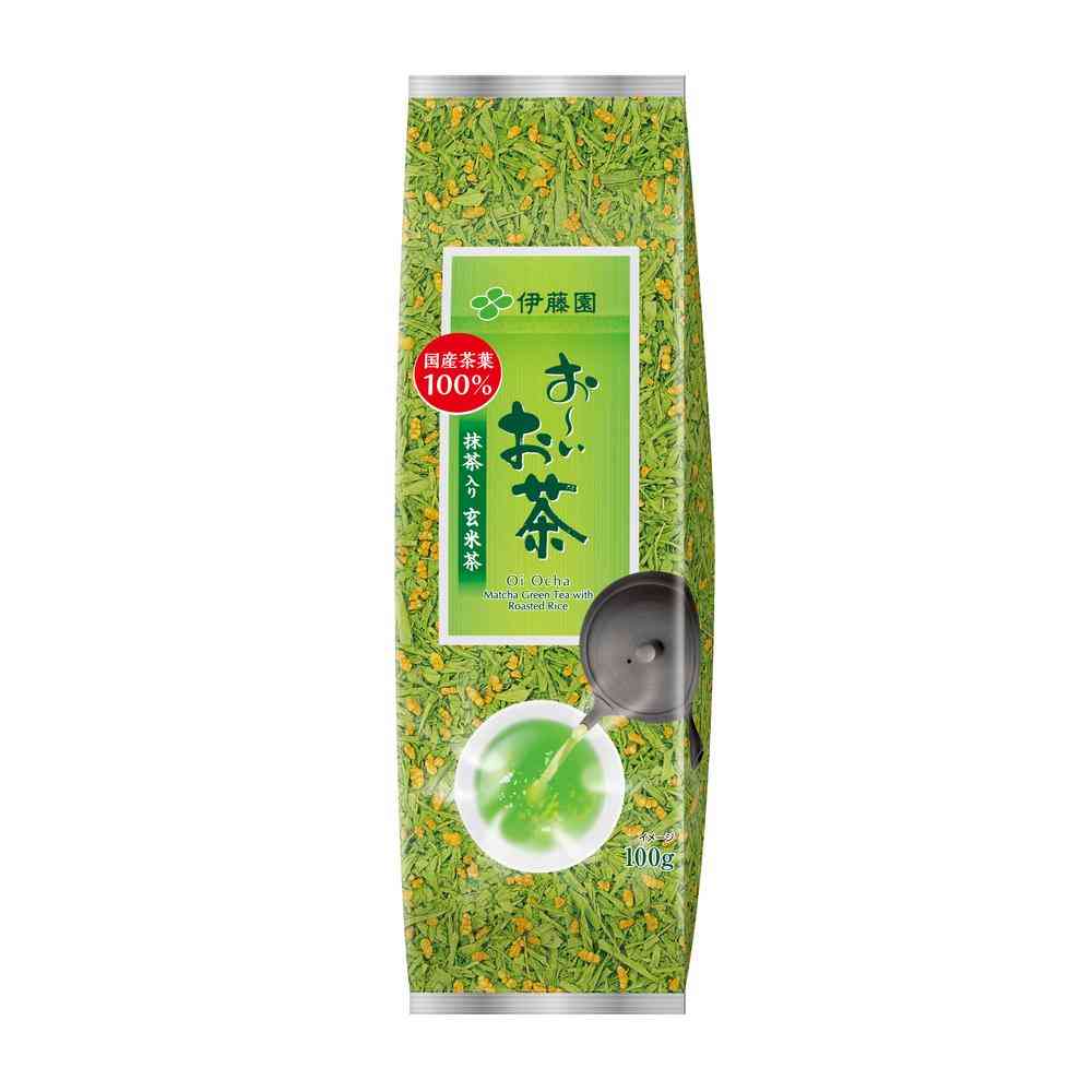 ◆伊藤園 おーいお茶 抹茶入り 玄米茶 100g   [5個セット]