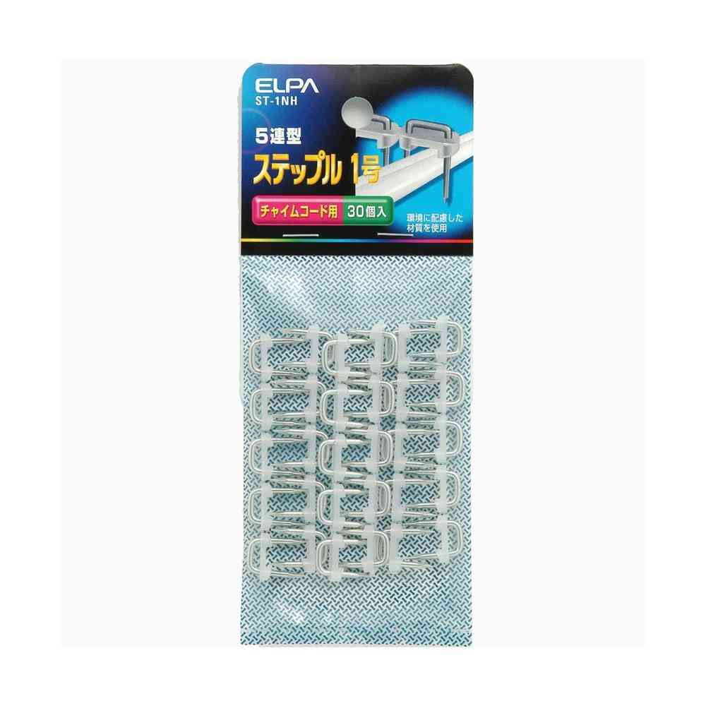 朝日電器 ELPA 5連型 ステップル1号 ST-1NH 30個入
