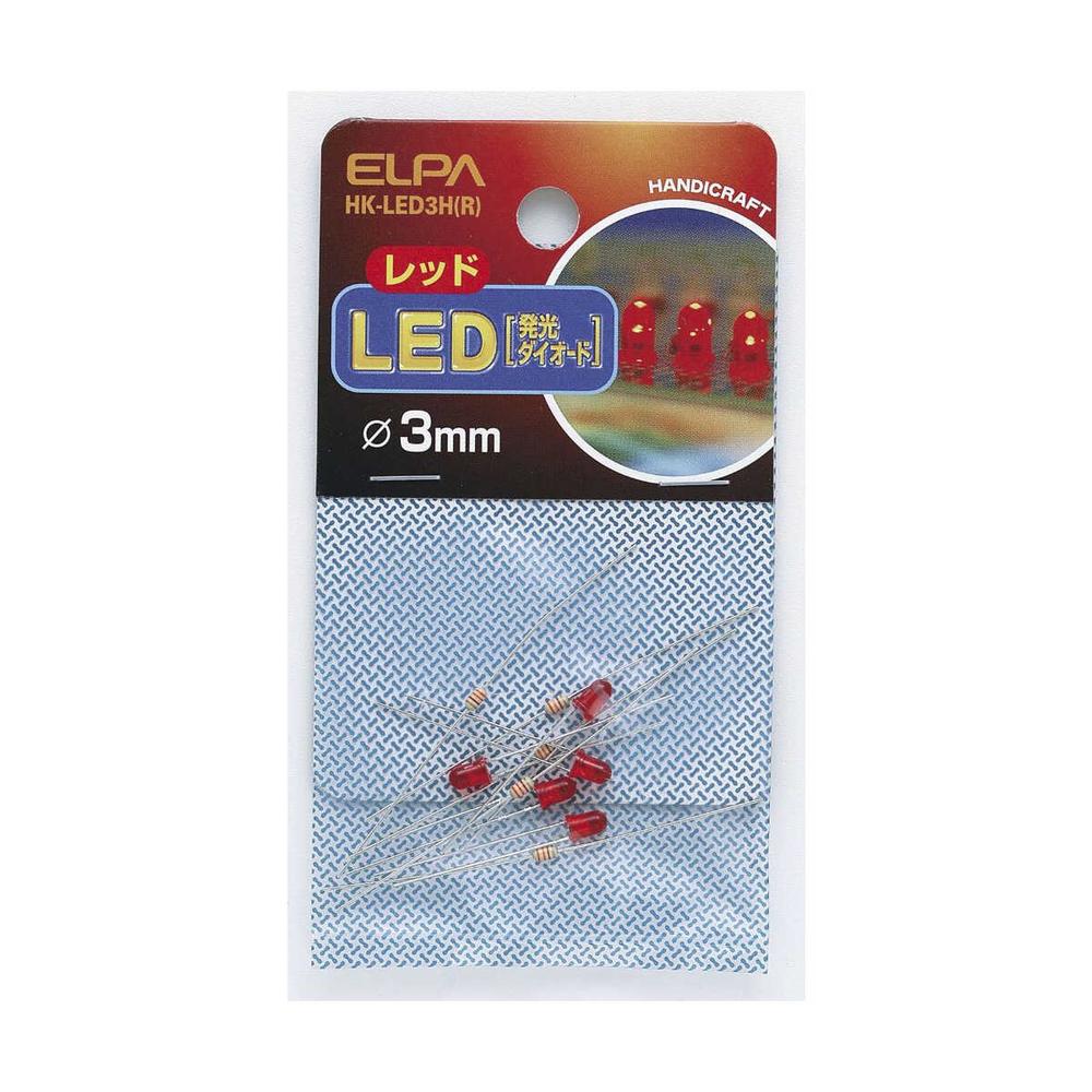 エルパ LED 3mm 赤 HK-LED3H R