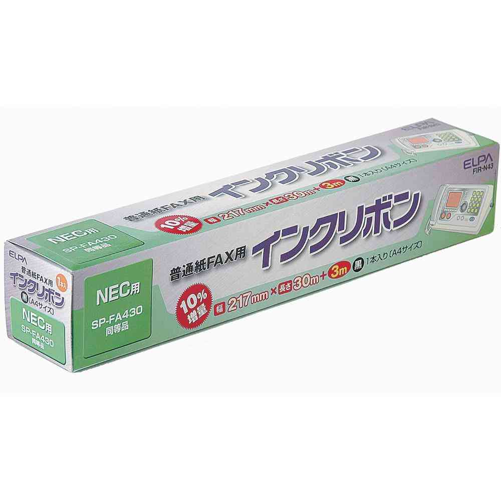 朝日電器 ELPA FAX インクリボン FIR-N43 1本