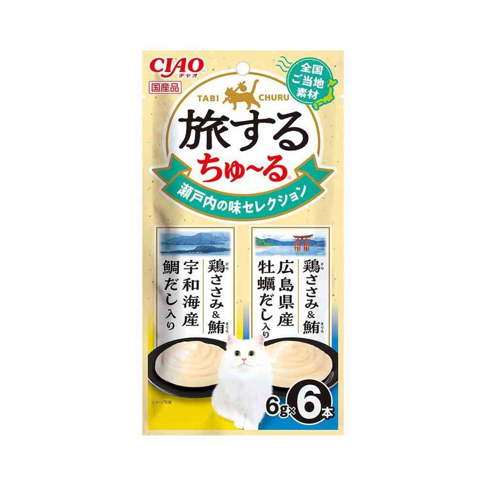 いなば ペットフード CIAO 旅するちゅ～る 瀬戸内の味セレクション 6g×6本