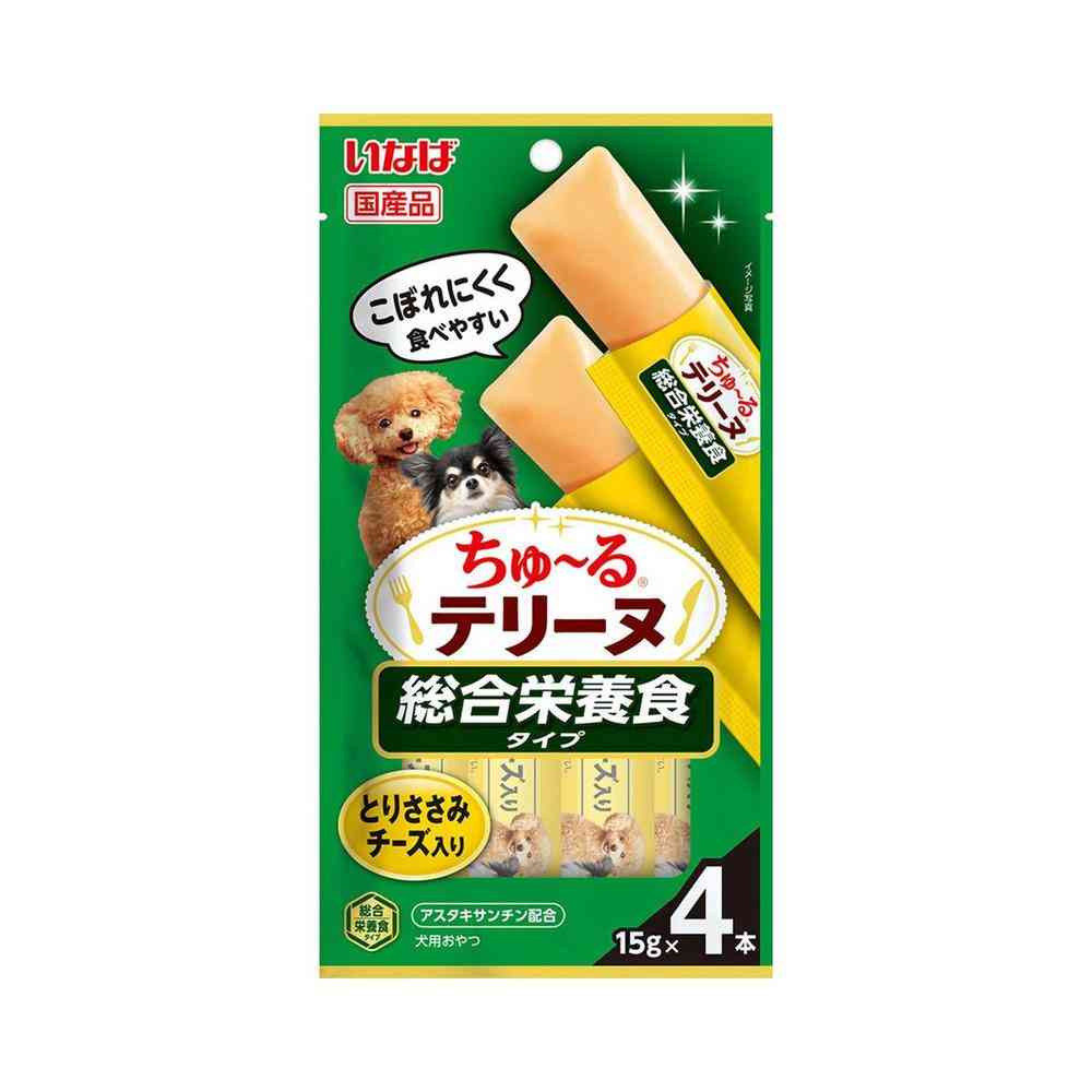 いなば ペットフード ちゅ～るテリーヌ 総合栄養食タイプ とりささみ チーズ入り 15g×4本