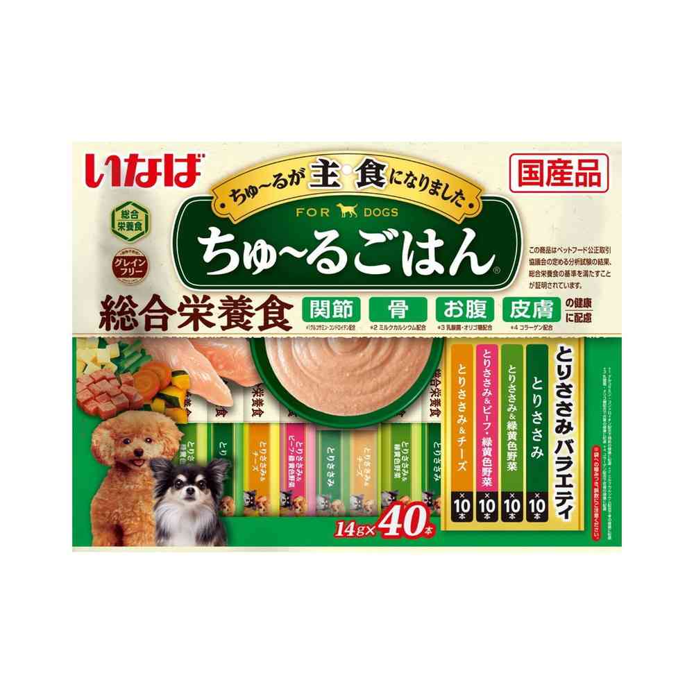 いなばペットフード ちゅ～るごはん とりささみバラエティ 14g×40P