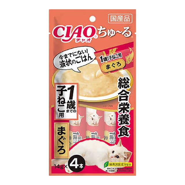 ちゅ～る総合栄養食 1歳までの子ねこ用 まぐろ 14g×4本