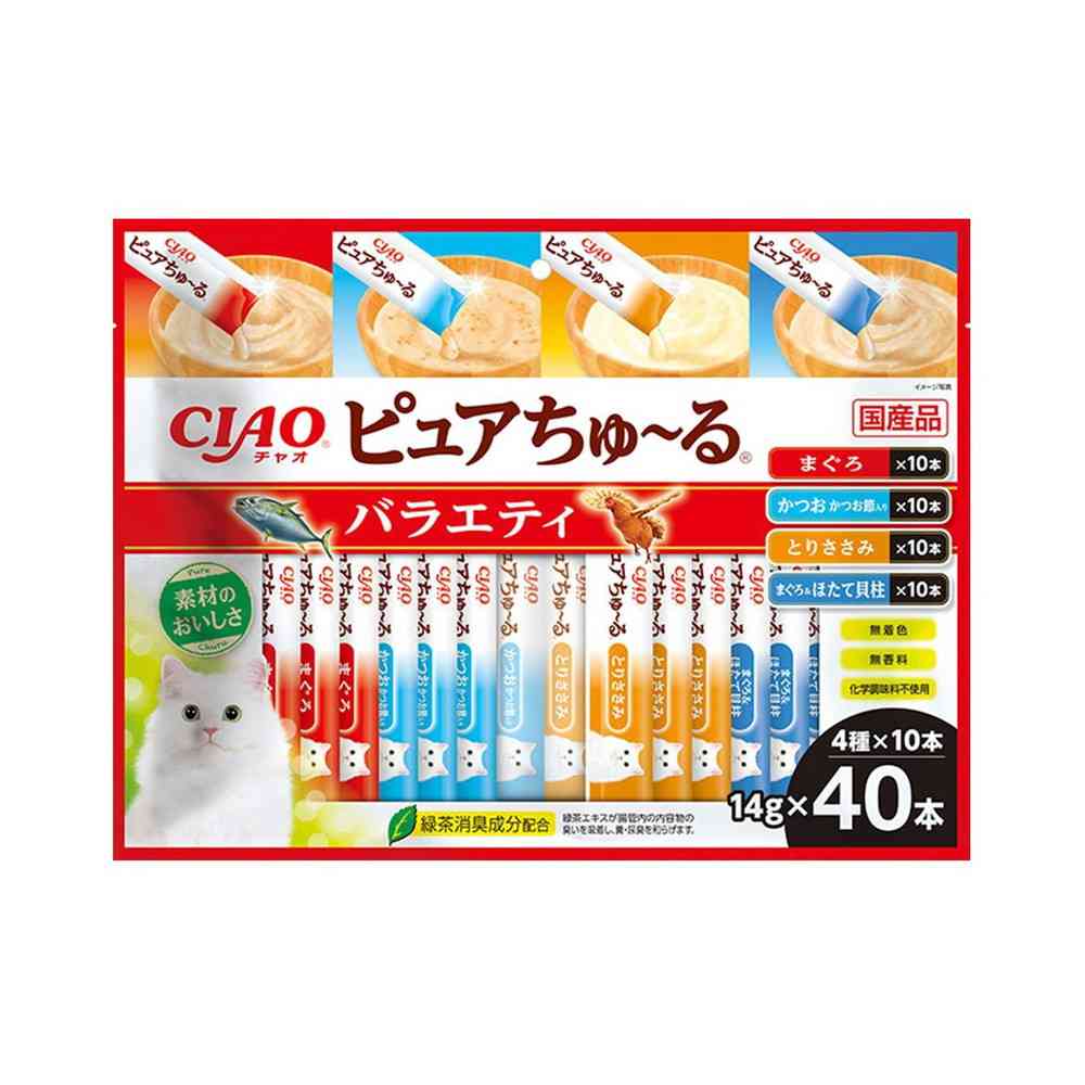 いなばペットフード CIAO ピュア ちゅ～る バラエティ 14g×40P