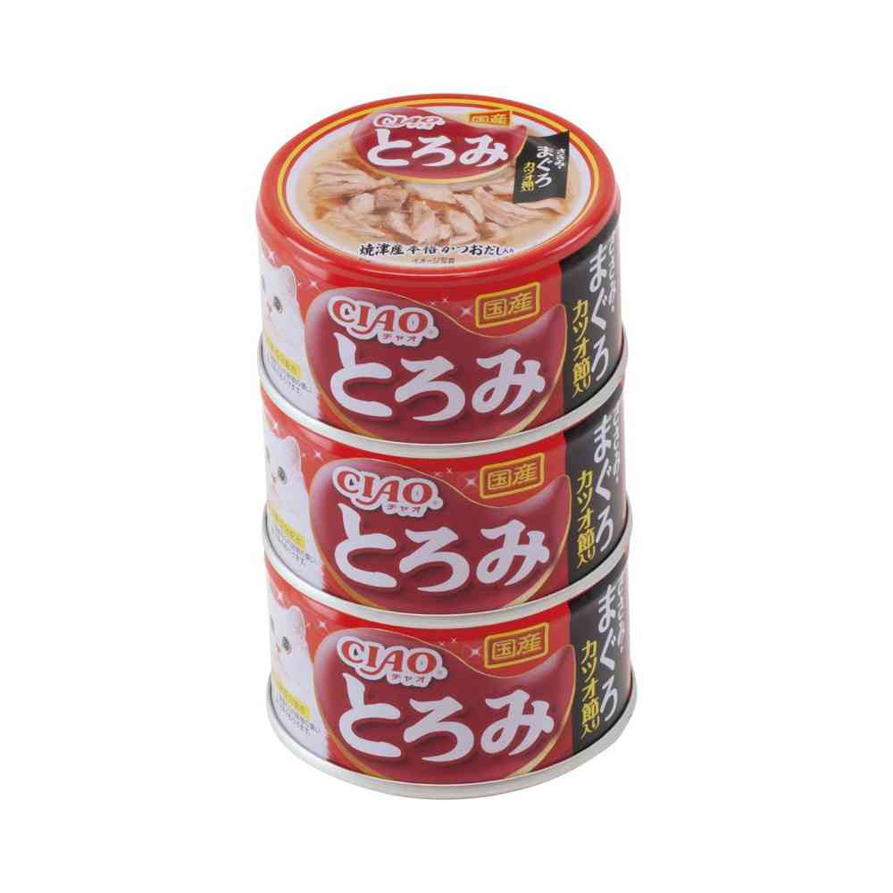 いなばペットフード CIAO とろみ ささみ・まぐろ カツオ節入り 80g×3P
