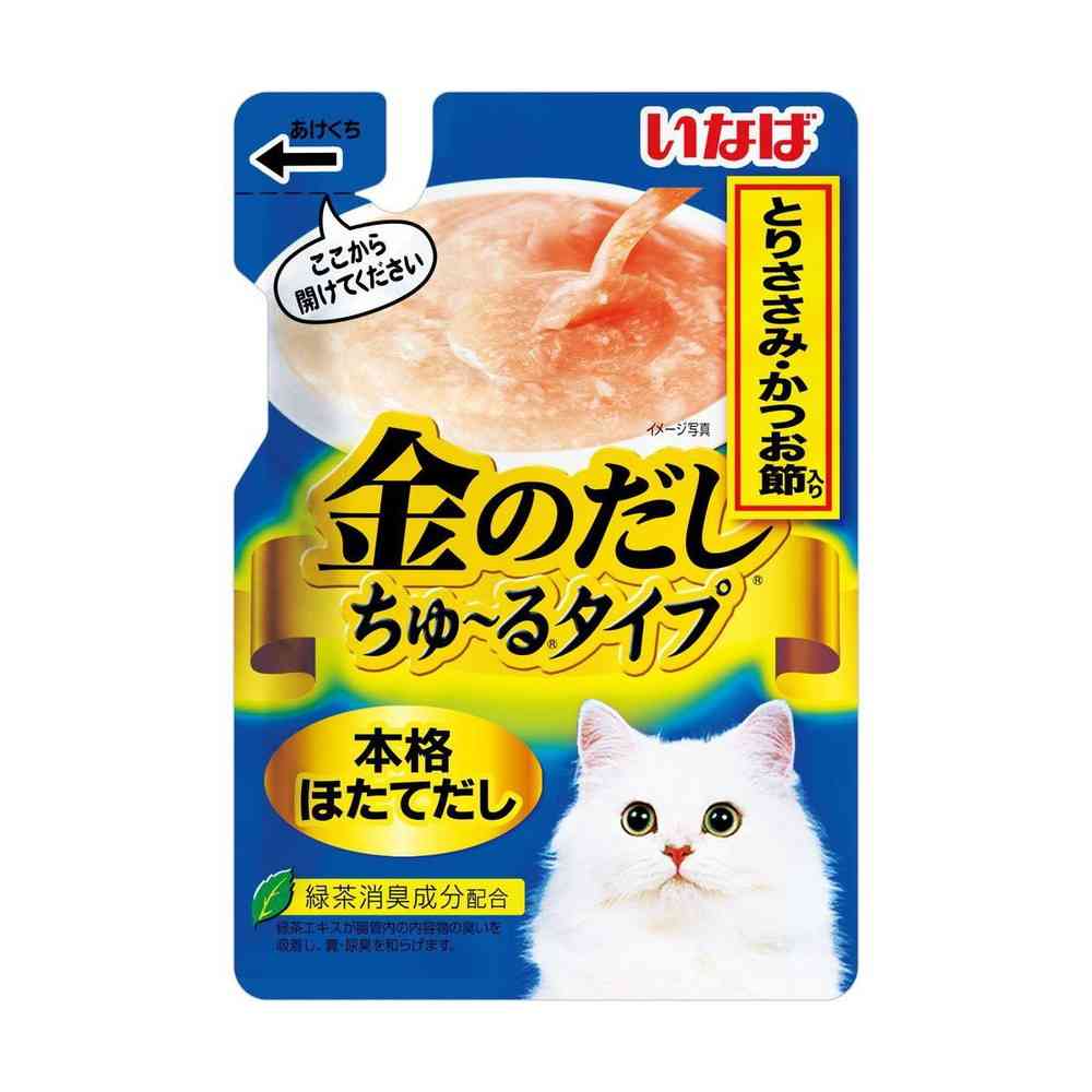 いなば 金のだしちゅーるタイプとりささみかつお節入り