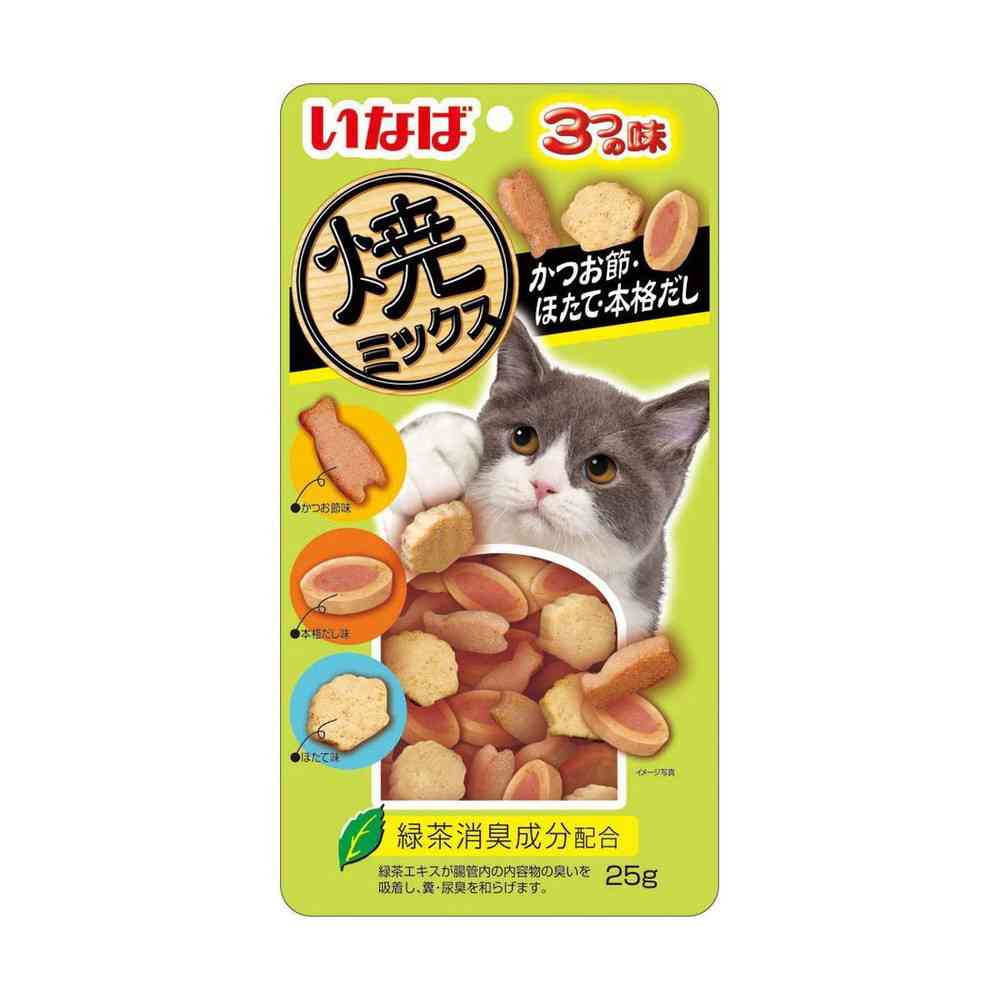 いなば 焼ミックス3つの味かつお節、ほたて、本格だし