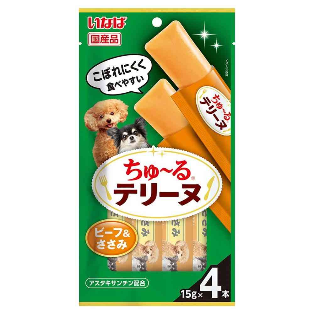 いなばペットフード ちゅ～るテリーヌ ビーフ＆ささみ 15g×4本