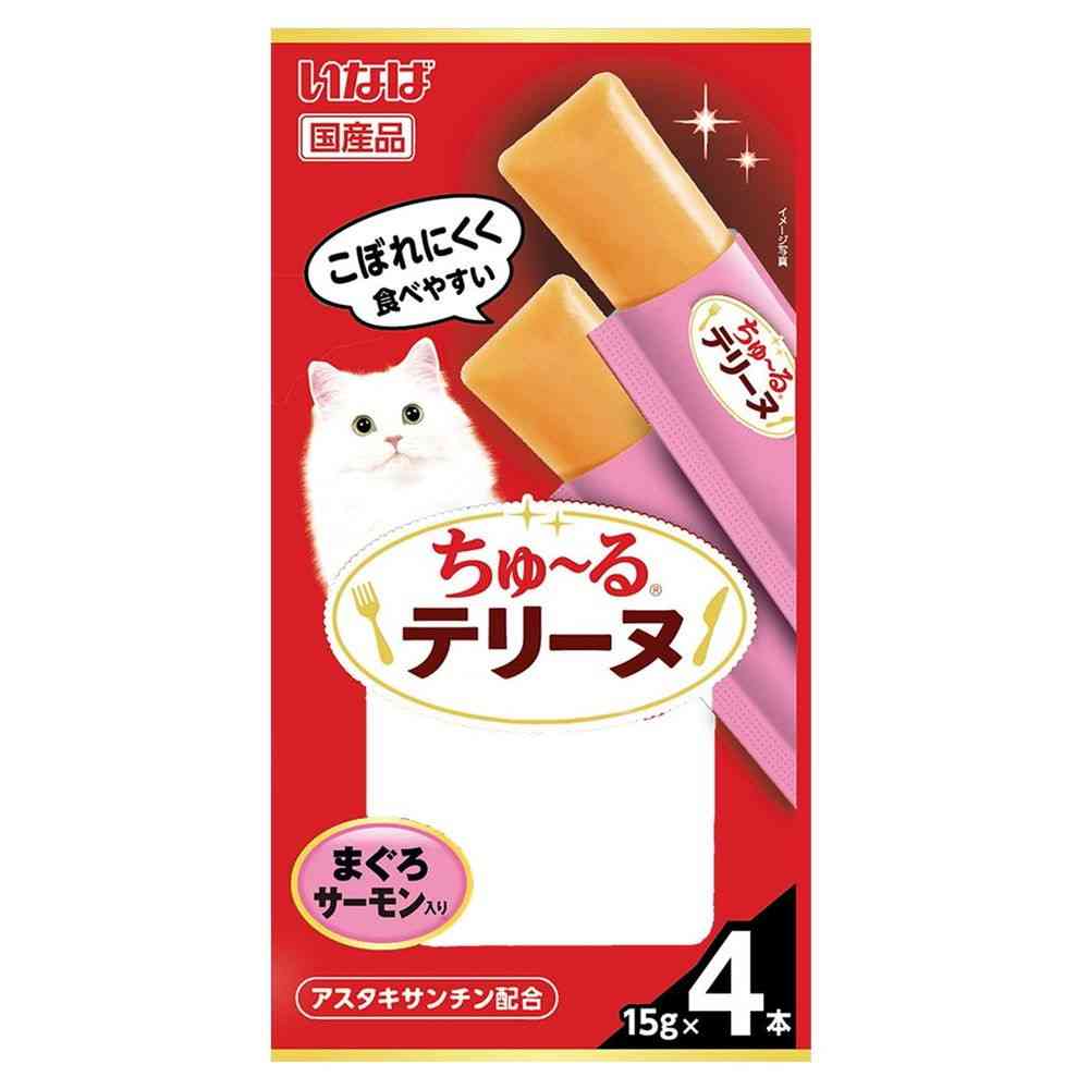 いなばペットフード CIAO ちゅ～るテリーヌ まぐろ サーモン入り 15g×4本