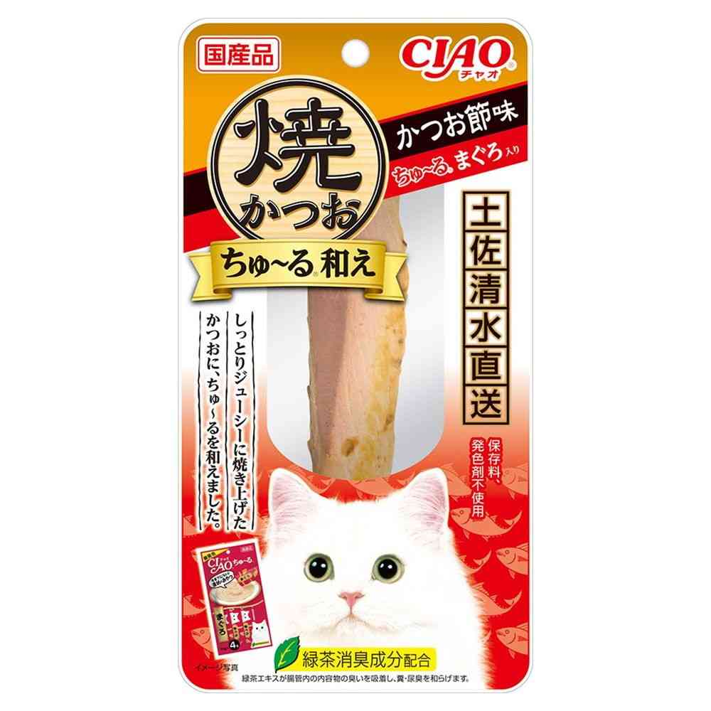 いなばペットフード CIAO 焼かつおちゅ～る和え かつお節味 ちゅ～るまぐろ入り 1本