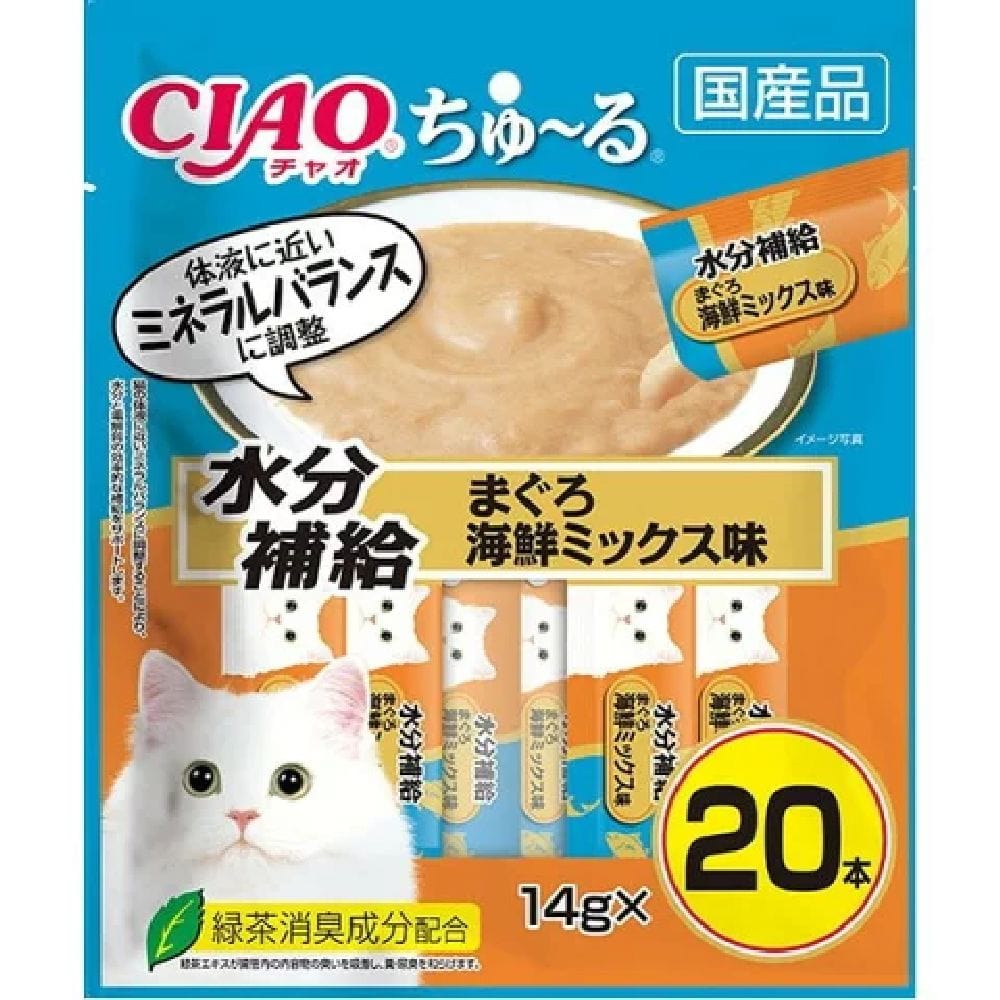 ちゅーる水分補給まぐろ海鮮ミックス味 14g×20P