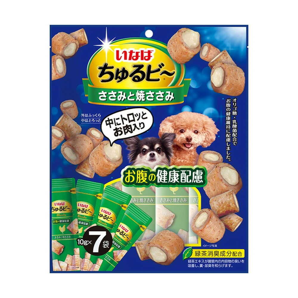 いなばペットフード いなば ちゅるビー ささみと焼ささみ お腹の健康配慮 10g×7袋