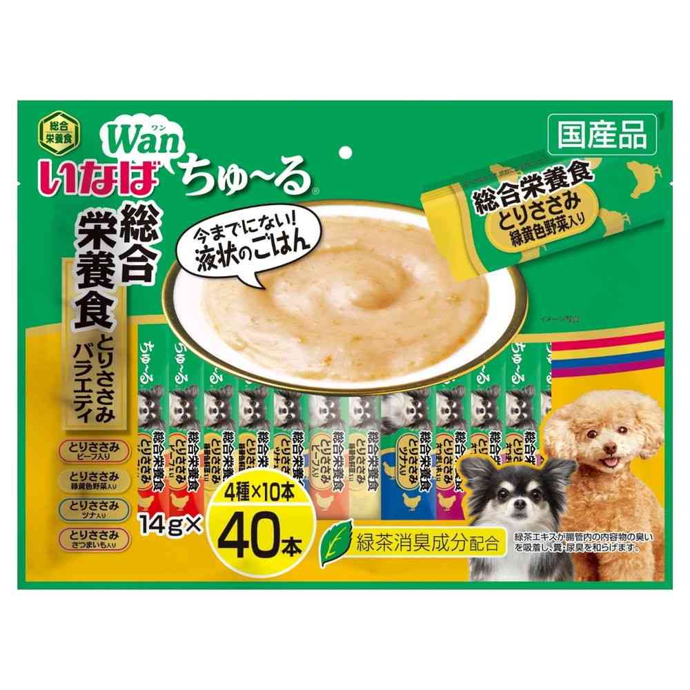 いなばペットフード ちゅ～る 総合栄養食 とりささみバラエティ 14g×40本