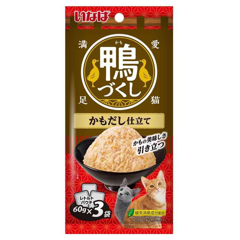いなばペットフード 鴨づくし かもだし仕立て 60g×3袋