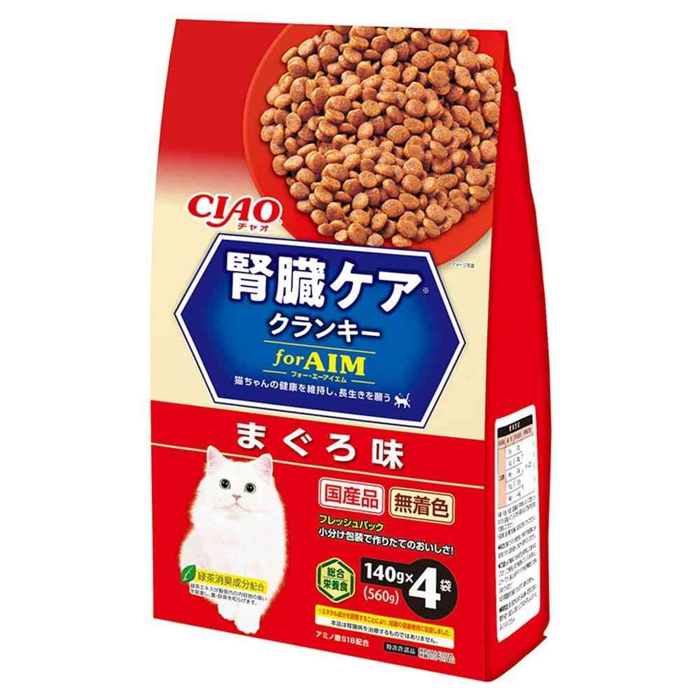 いなばペットフード CIAO腎臓ケアクランキー まぐろ味 140g×4袋   [3個セット]