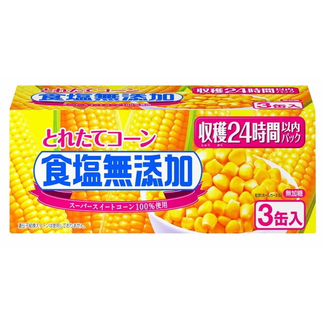 ◆いなば とれたてコーン 食塩無添加 3缶 180g×3【8個セット】