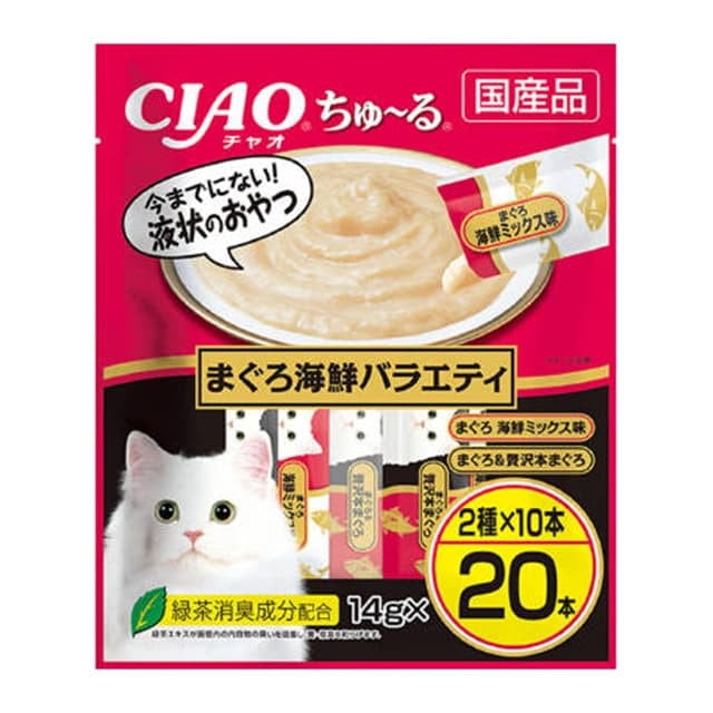 ちゅ～る20本幅狭まぐろ海鮮バラエティ 14g×20本