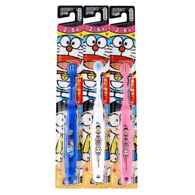 エビス アイムドラえもん 子供用ハブラシ（3～6才）【3本セット】 ○色の選択不可