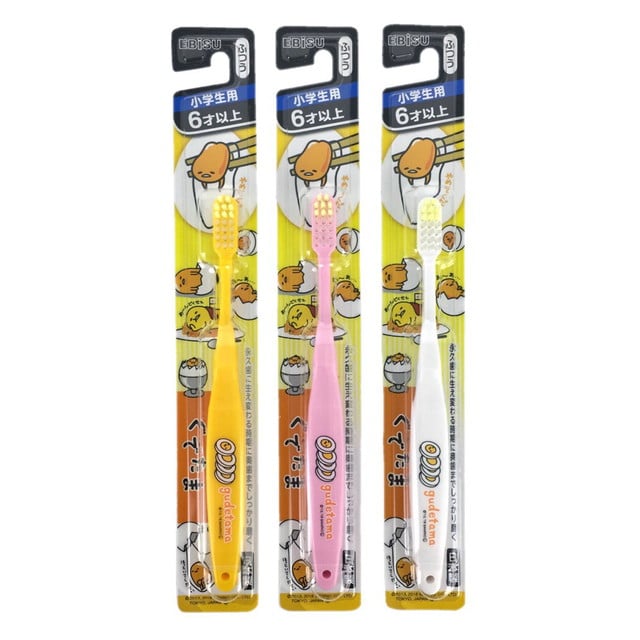 エビス ぐでたま 子供用ハブラシ（6才以上）【3本セット】 ○色の選択不可