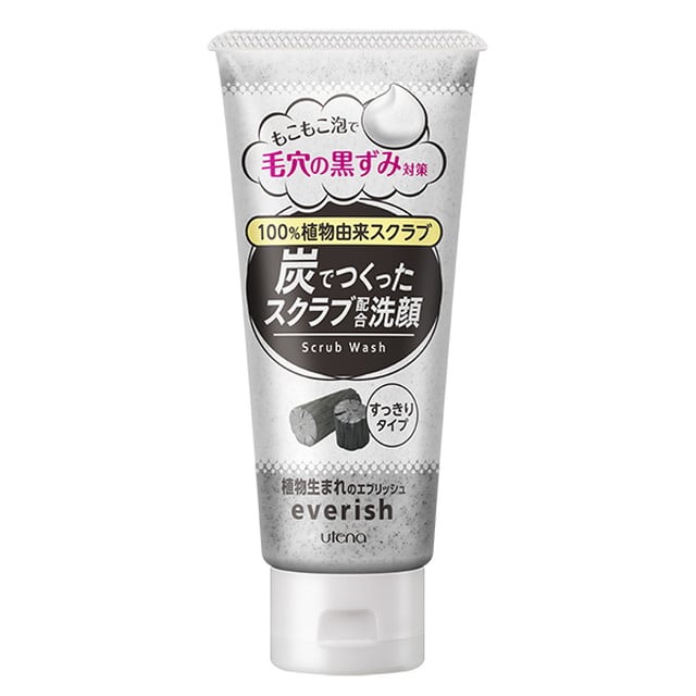 ウテナ エブリッシュ スクラブ洗顔 炭 135G【3個セット】