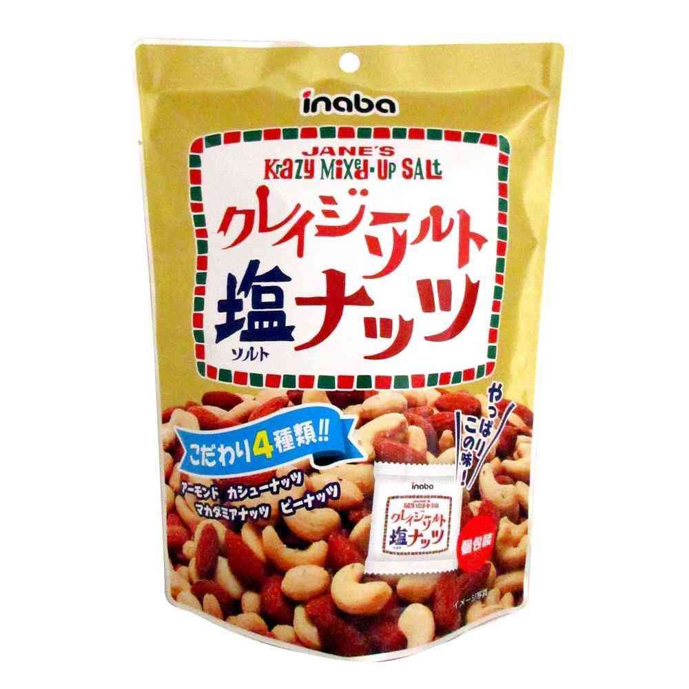 ◆稲葉ピーナツ クレイジーソルト ナッツ 126g（個装紙込み） [12個セット]