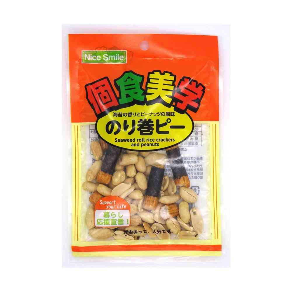 ◆エヌエス 稲葉ピーナツ 個食美学 のり巻ピー 41g [16個セット]