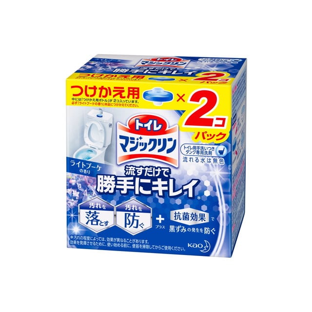 花王 トイレマジックリン 流すだけで勝手にキレイ ライトブーケの香り つけかえ 80gx2個入【12個セット】