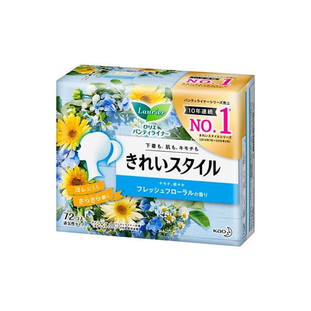 花王 ロリエ きれいスタイル フレッシュフローラルの香り 72コ入【3個セット】