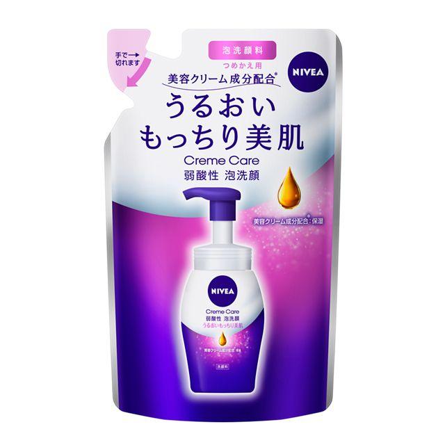 花王 ニベア クリームケア 弱酸性 泡洗顔 詰め替え   130ml